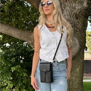 Mikko Mini crossbody phone bag.